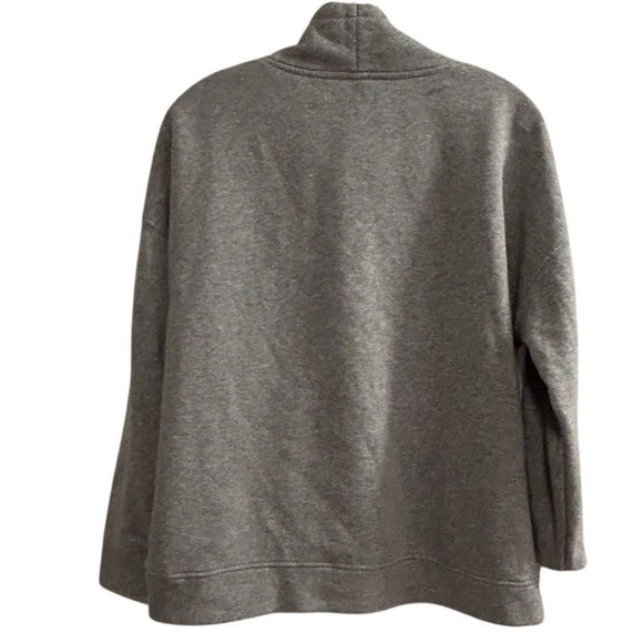 Rae Dunn Women's "Wine Time" Cowlneck Sweatshirt Gray Size M - Picture 6 of 9